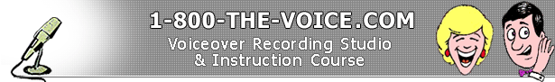 1-800-the-Voice.com Voiceover Recording Studio and Instruction Course